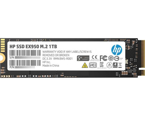 SSD 1TB SSD HP EX950 1TB M.2 2280 PCI-E x4 Gen3 NVMe (5MS23AA#ABB)