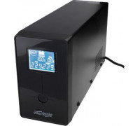 Gembird LINE-INTERACTIVE 650VA 2X IEC, 1X SCHUKO 230V, LCD - (EG-UPS-031)