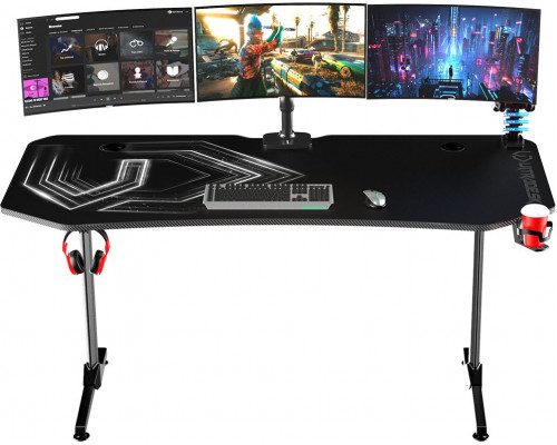 Gaming desk Ultradesk Frag XXL Black 160 cmx75 cm