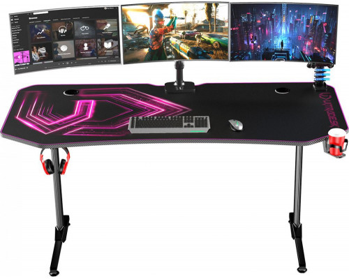 Gaming desk Ultradesk Frag Pink 160 cmx75 cm