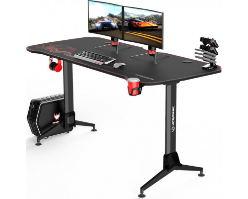 Gaming desk Ultradesk Grand Red 160 cmx70 cm