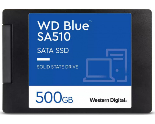 SSD 500GB SSD WD Blue SA510 500GB 2.5" SATA III (WDS500G3B0A)