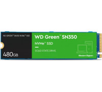 SSD 480GB SSD WD Green SN350 480GB M.2 2280 PCI-E x4 Gen3 NVMe (WDS480G2G0C)