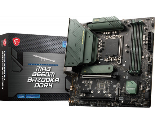 Intel B660 MSI MAG B660M BAZOOKA DDR4