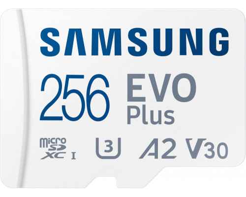 Samsung EVO Plus 2021 MicroSDXC 256 GB Class 10 UHS-I/U3 A2 V30 (MB-MC256KA/EU)