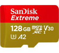 SanDisk Extreme MicroSDXC 128 GB Class 10 UHS-I/U3 A2 V30 (SDSQXAA-128G-GN6MA)