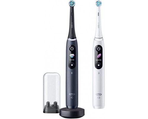 Oral-B iO Series 8 Duo 2 pcs. White Alabaster/Black Onyx