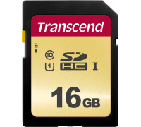 Transcend 500S SDHC 16 GB Class 10 UHS-I/U1 V30 (TS16GSDC500S)