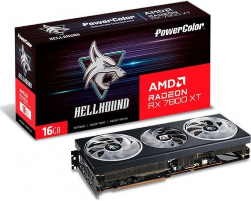 *RX7800XT Power Color Hellhound Radeon RX 7800 XT 16GB GDDR6 (RX 7800 XT 16G-L/OC)