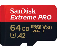 SanDisk Extreme PRO MicroSDXC 64 GB Class 10 UHS-I/U3 A2 V30 (SDSQXCU-064G-GN6MA)