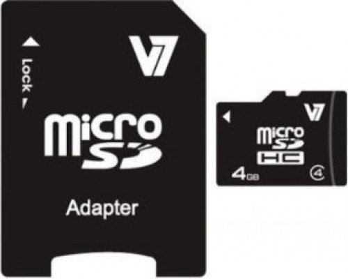 V7 MicroSDHC 4 GB Class 4 (VAMSDH4GCL4R-2E)