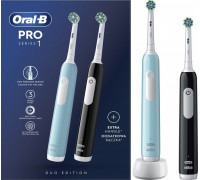 Oral-B Pro CrossAction 2-pack Black/Blue