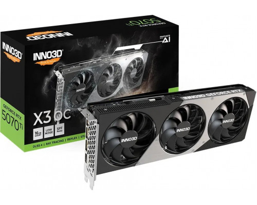 Inno3D GeForce RTX 5070 Ti X3 OC 16GB GDDR7 DLSS4 (N507T3-16D7X-176068N)