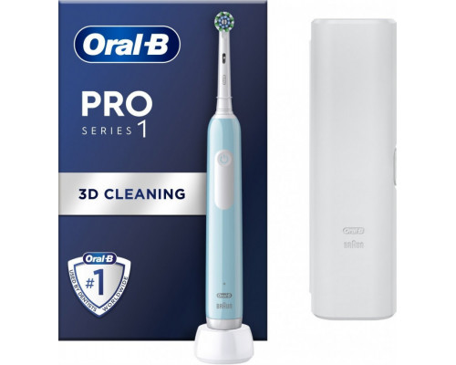 Oral-B Pro Series 1 Cross Action + Travel Case – Blue