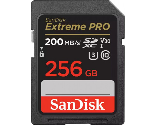 SanDisk Extreme PRO SDXC 256 GB Class 10 UHS-I/U3 V30 (SDSDXXD-256G-GN4IN)