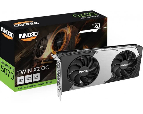 Inno3D GeForce RTX 5070 Twin X2 OC 12GB GDDR7 DLSS4 (N50702-12D7X-195064N)