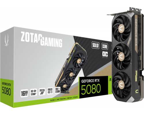 Zotac Gaming GeForce RTX 5080 Solid CORE OC 16GB GDDR7 DLSS4 (ZT-B50800J2-10P)