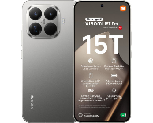 Xiaomi 15T Pro 5G 12/512GB Gray  (68026)