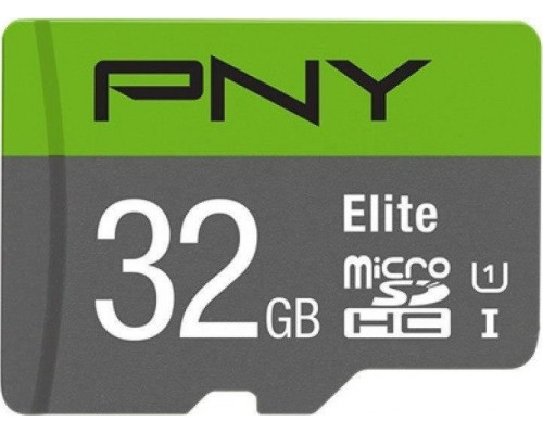 PNY Elite MicroSDHC 32 GB Class 10 UHS-I/U1 (P-SDU32GU185GW-GE)