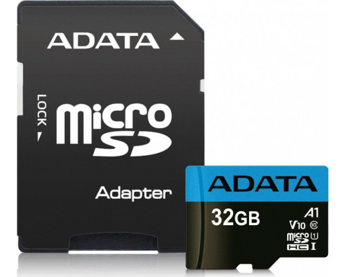 ADATA Premier MicroSDHC 32 GB Class 10 UHS-I/U1 A1 V10 (AUSDH32GUICL10A1-RA1)