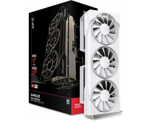 XFX Swift Radeon RX 9070 XT White Triple Fan Gaming 16GB GDDR6 (RX-97TSWF3W9)