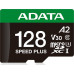 ADATA Speed Plus MicroSDXC 128 GB Class 3 UHS-I/U3 A2 V30 (UD128GUI3V30A2SP-RA1)