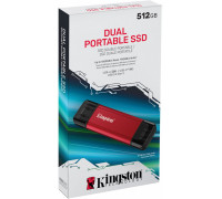 SSD Kingston Dual Portable 512GB Red (SPSD/512GB)