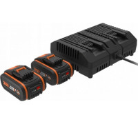 Worx Battery Set 4.0 Ah 2x + Charger WA3611