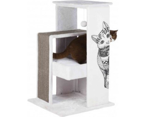 Trixie Stand scratching post Maria white-gray 101 cm