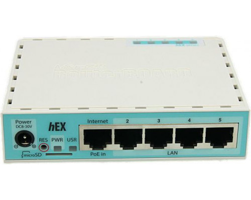 MikroTik hEX RouterOS L4 256MB RAM, 5xGig LAN (MT RB750Gr3)