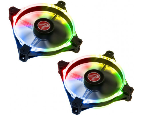 Raijintek Macula 12 Rainbow RGB-LED fan, 120mm, 2 pieces (0R400058)