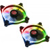 Raijintek Macula 12 Rainbow RGB-LED fan, 120mm, 2 pieces (0R400058)