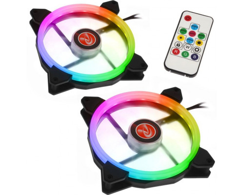Raijintek IRIS 14 Twin Pack Rainbow RGB (0R400049)