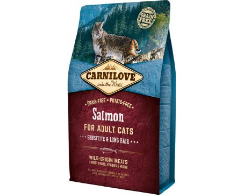 CARNILOVE 6kg CAT SENSI LONG HAIR SALMON