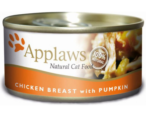 APPLAWS CAT 6x70G CHICKEN SACHET + PUMPKIN