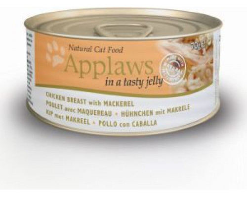 APPLAWS Can Chicken and mackerel in jelly - 5x70g