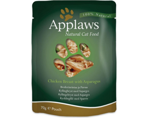 APPLAWS sachet for cat Chicken and Asparagus 5x70g