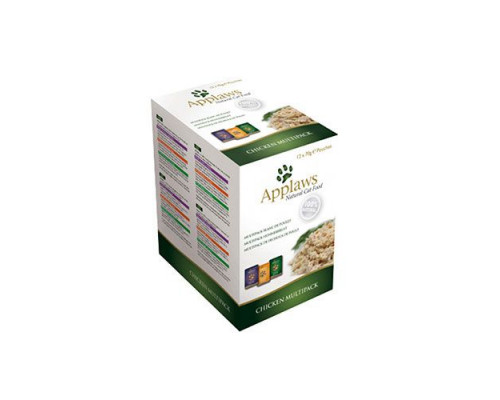 APPLAWS Multipak sachets Chicken in broth - 12x70g