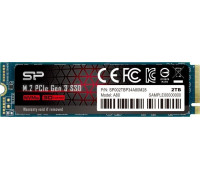 SSD 2TB SSD Silicon Power P34A80 2TB M.2 2280 PCI-E x4 Gen3 NVMe (SP002TBP34A80M28)