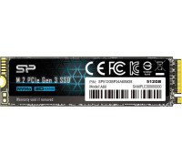SSD 512GB SSD Silicon Power P34A60 512GB M.2 2280 PCI-E x4 Gen3 NVMe (SP512GBP34A60M28)