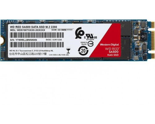 SSD 1TB SSD WD Red SA500 1TB M.2 2280 SATA III (WDS100T1R0B)