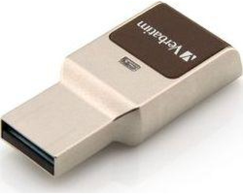 Verbatim Secure Fingerprint 32GB, USB flash drive(silver, USB-A 3.2 (5 Gbit / s)