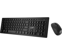 Keyboard + mouse Genius Slimstar 8008 / Bezdrátový set 2.4GHz mini receiver / USB / černá / CZ + SK layout