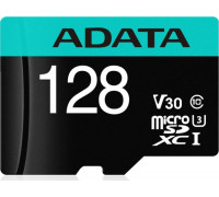 ADATA Premier Pro 128 GB UHS1 U3 V30 A2 + adapter (AUSDX128GUI3V30SA2-RA1)