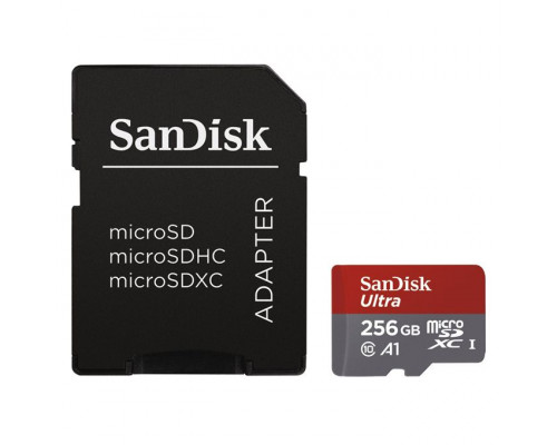 SanDisk Ultra Android microSDXC 256GB + SD Adapter (SDSQUAR-256G-GN6MA) (001734690000)