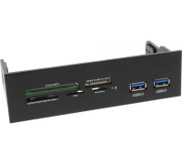 InLine Panel Reader up to 5.25 inches, 2x USB 3.0, Card Reader (33394N)