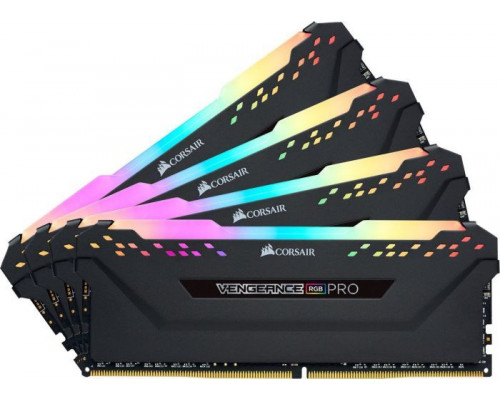 Memory Corsair Vengeance RGB PRO, DDR4, 32 GB, 3600MHz, CL18 (CMW32GX4M4D3600C18)