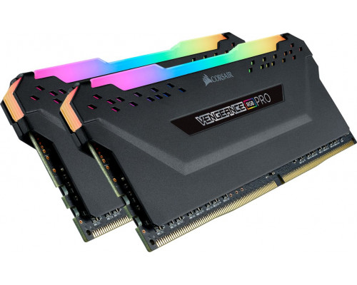 Memory Corsair Vengeance RGB PRO, DDR4, 16 GB, 3600MHz, CL18 (CMW16GX4M2D3600C18)