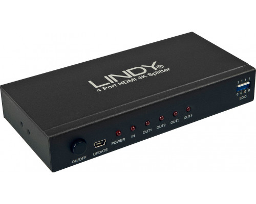 Lindy Splitter HDMI 4K 4 Port 3D. 2160p30 (38159)