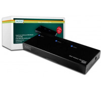DIGITUS DVI video/audio splitter 2-Port max. 1920x1200 or 1080p incl. power supply - DS-41211
